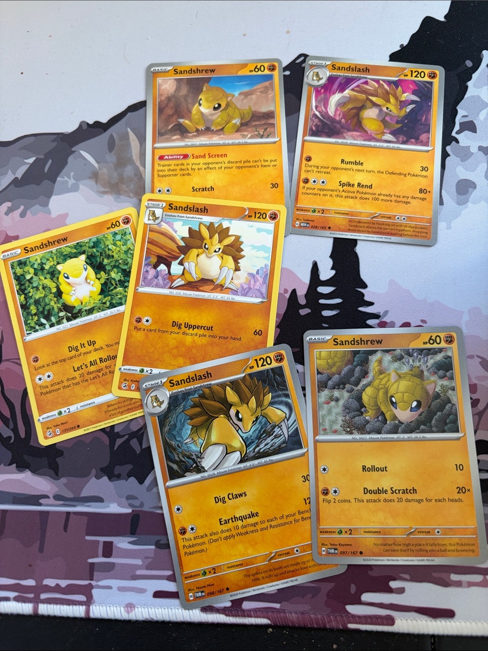 Sandshrew & Sandslash Collection Lot | Pokémon 151 + Fusion Strike | ✨5/$25